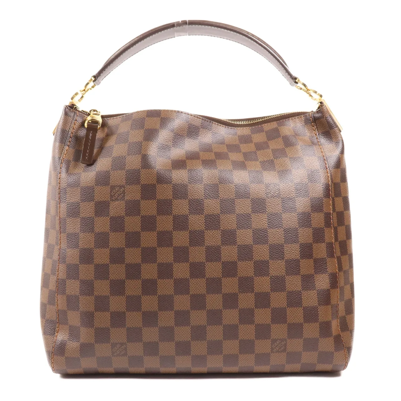 LOUIS VUITTON Portobello N41184 手提包 塗層帆布 棕色 / Brown