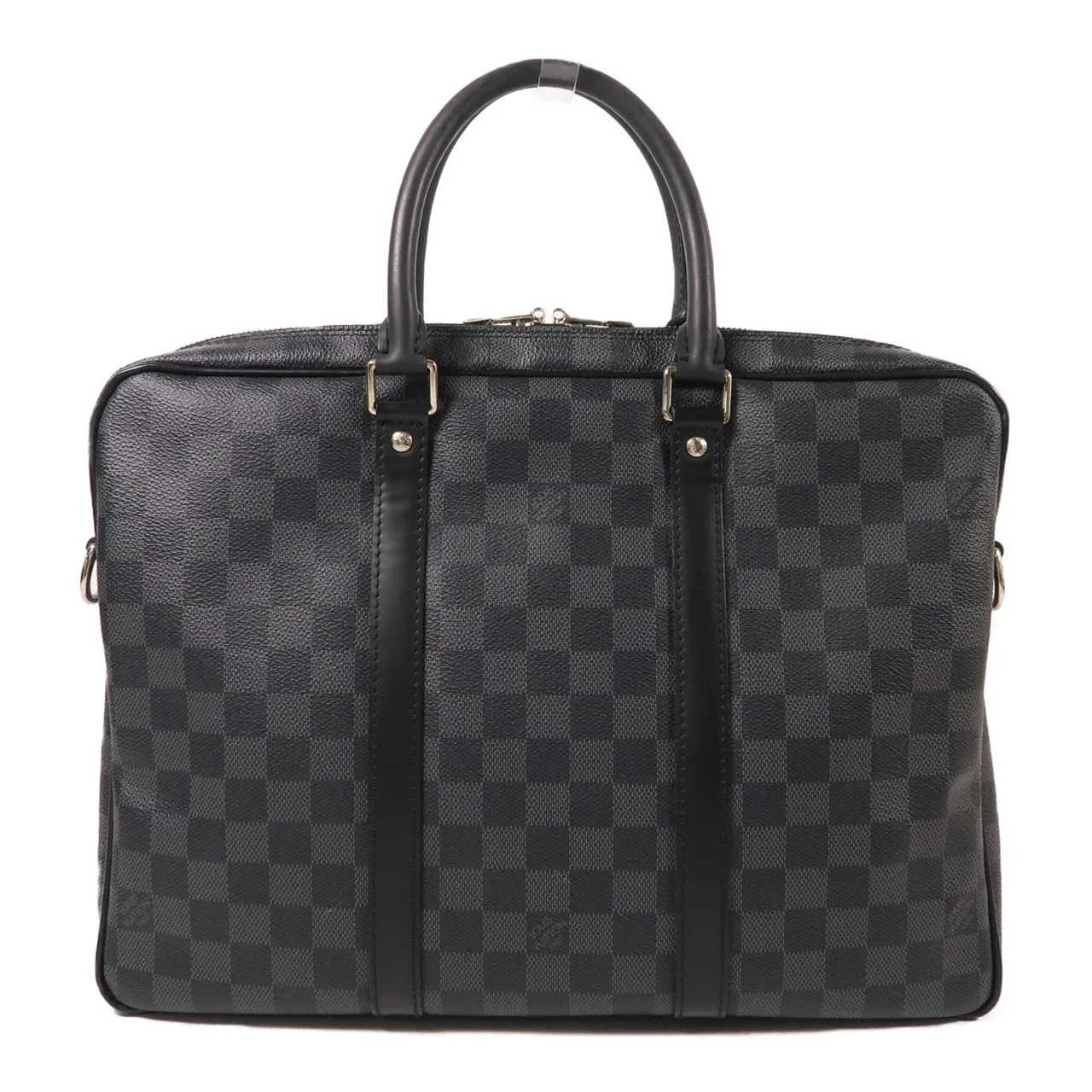 LOUIS VUITTON Porte Documents N41478 兩用包 塗層帆布 黑色 / Black 塗層帆布 中古品B - 縮圖 2