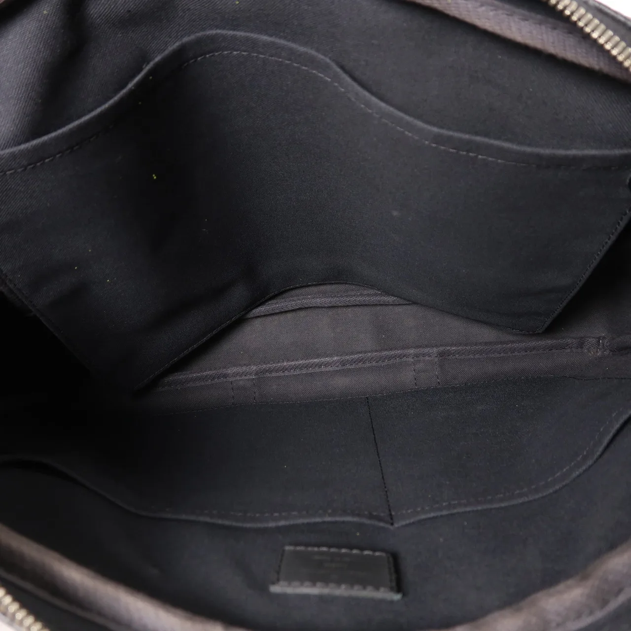 LOUIS VUITTON Porte Documents N41478 兩用包 塗層帆布 黑色 / Black 塗層帆布 中古品B - 縮圖 5