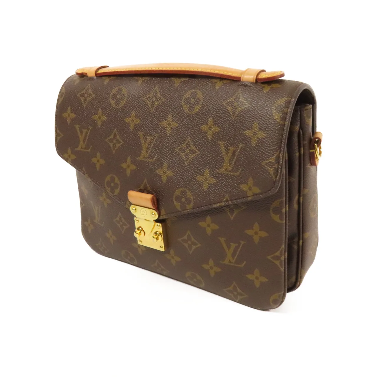 LOUIS VUITTON Pochette Metis M44875 兩用包 塗層帆布 棕色 塗層帆布 中古品B - 縮圖 3