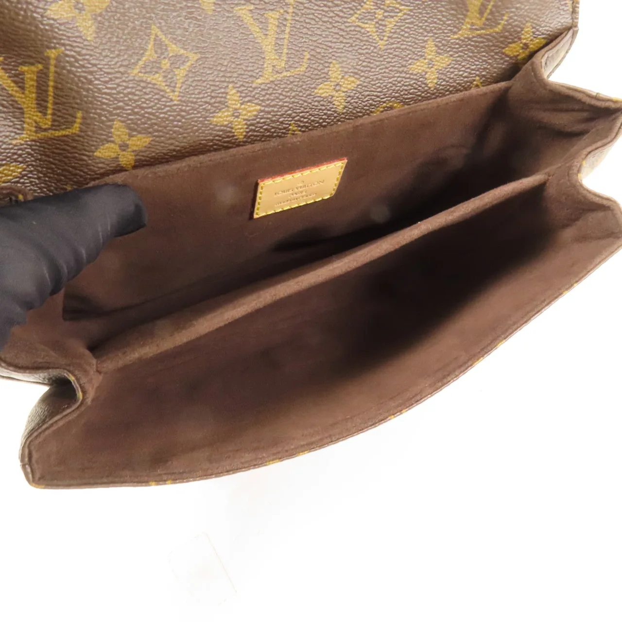 LOUIS VUITTON Pochette Metis M44875 兩用包 塗層帆布 棕色 塗層帆布 中古品B - 縮圖 5