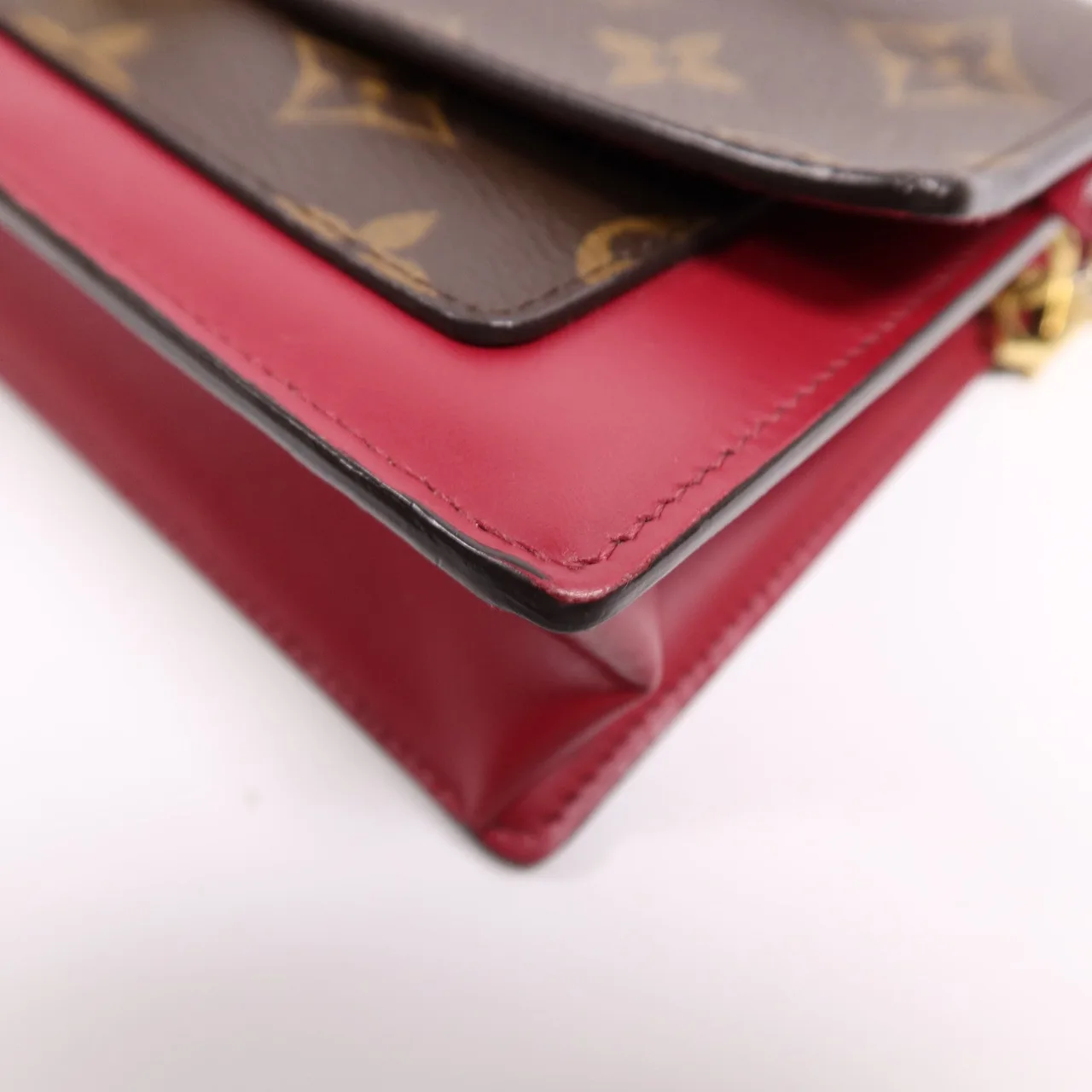 LOUIS VUITTON M69578 肩背包 塗層帆布 棕色 / 紅色 塗層帆布 中古品A - 縮圖 5