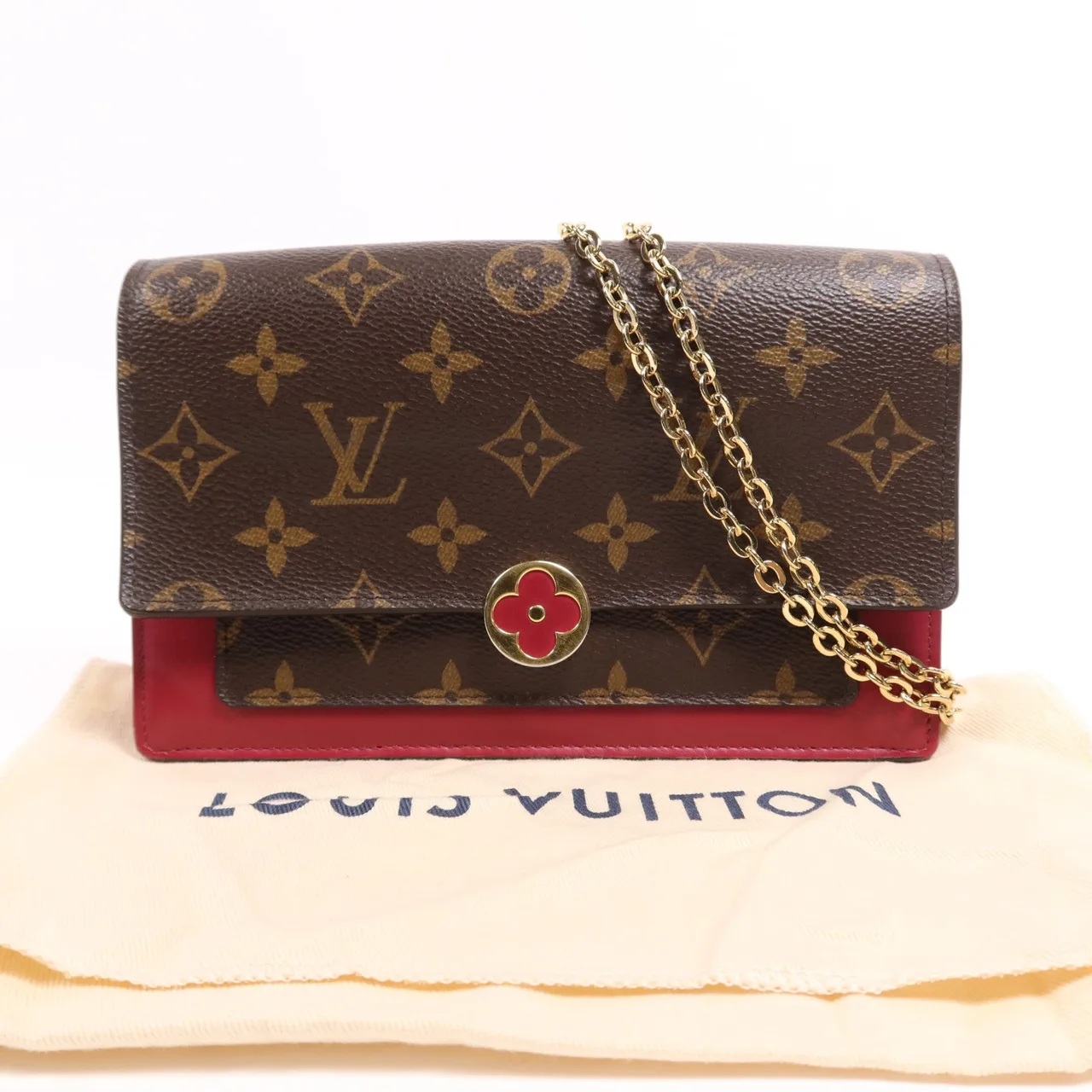 LOUIS VUITTON M69578 肩背包 塗層帆布 棕色 / 紅色 塗層帆布 中古品A - 縮圖 13