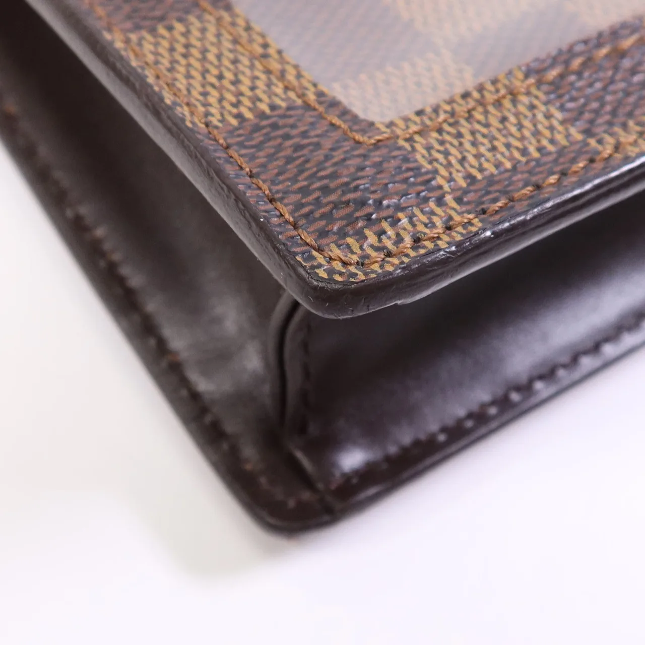 LOUIS VUITTON Portobello N45271 Shoulder Bag Coated Canvas 棕色 Coated Canvas Rank B - Thumbnail 8