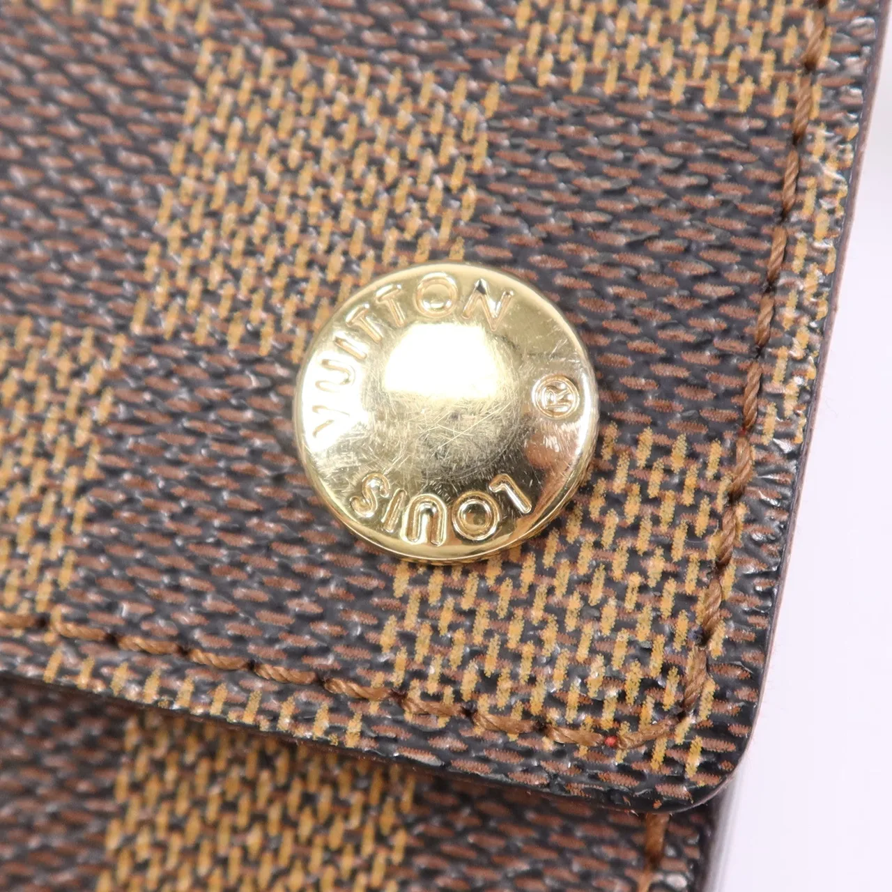 LOUIS VUITTON Portobello N45271 Shoulder Bag Coated Canvas 棕色 Coated Canvas Rank B - Thumbnail 9