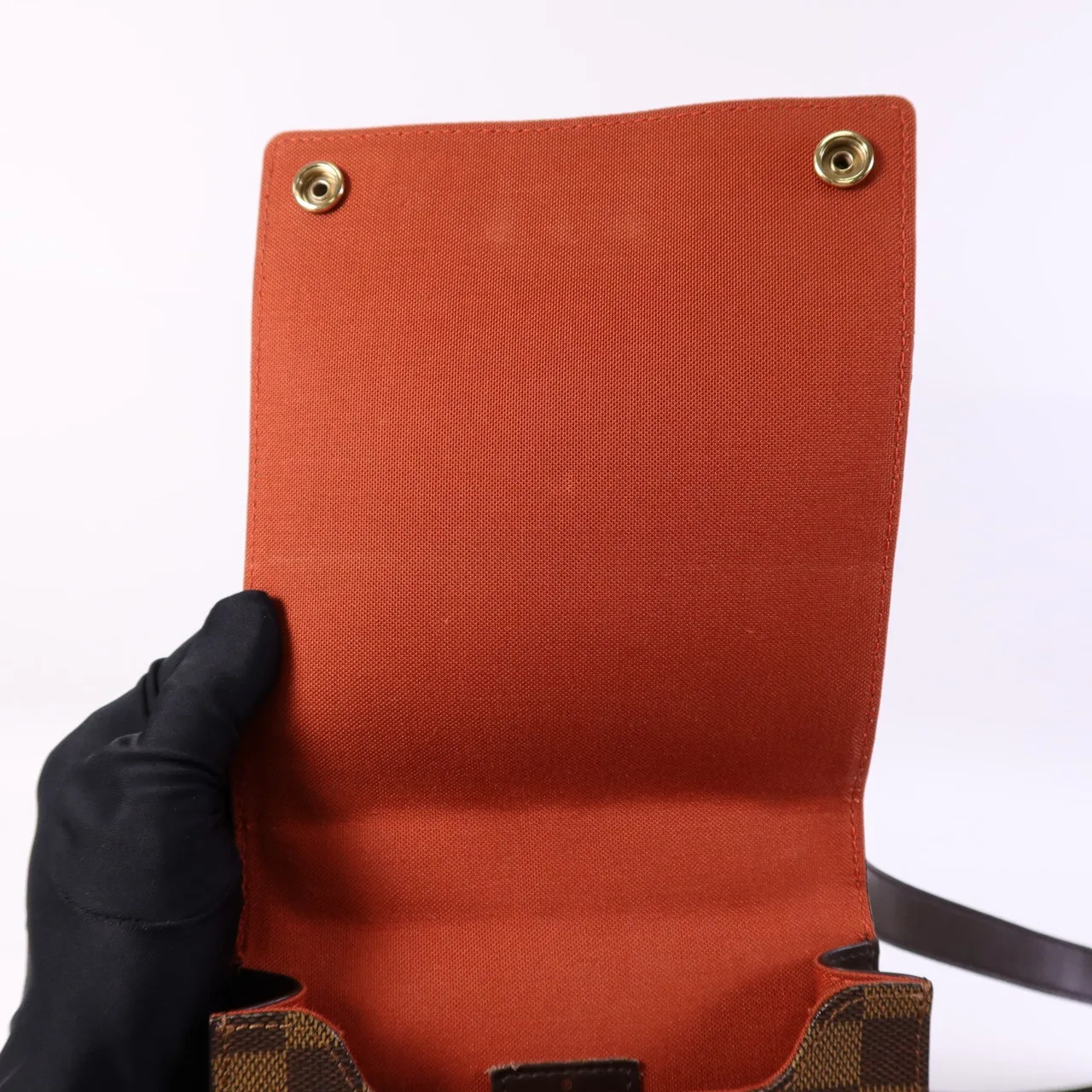 LOUIS VUITTON Portobello N45271 Shoulder Bag Coated Canvas 棕色 Coated Canvas Rank B - Thumbnail 12