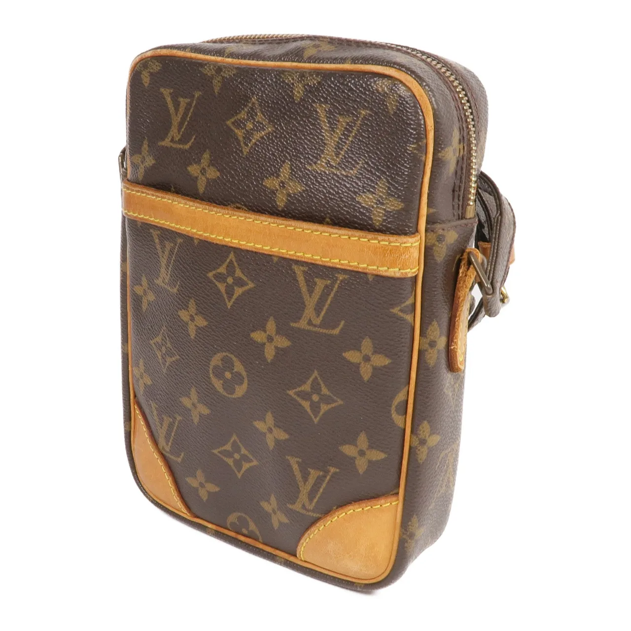 LOUIS VUITTON Danube M45266 肩背包 塗層帆布 棕色 / Brown 塗層帆布 中古品B - 縮圖 2