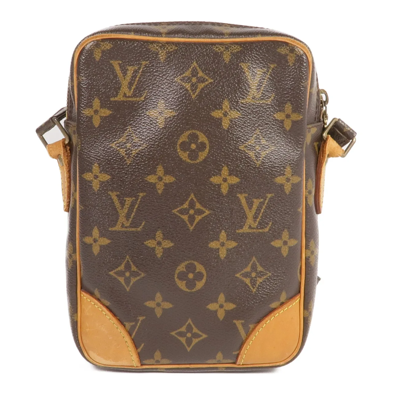 LOUIS VUITTON Danube M45266 肩背包 塗層帆布 棕色 / Brown 塗層帆布 中古品B - 縮圖 3