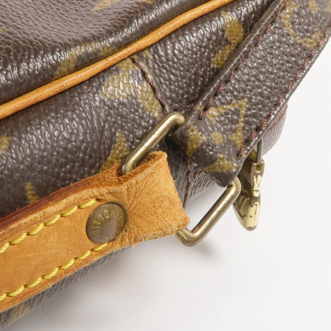 LOUIS VUITTON Danube M45266 肩背包 塗層帆布 棕色 / Brown 塗層帆布 中古品B - 縮圖 13