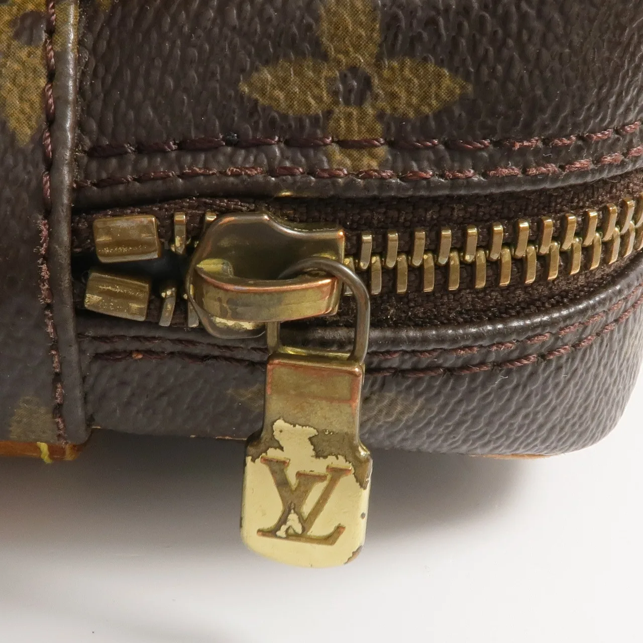 LOUIS VUITTON Danube M45266 肩背包 塗層帆布 棕色 / Brown 塗層帆布 中古品B - 縮圖 16