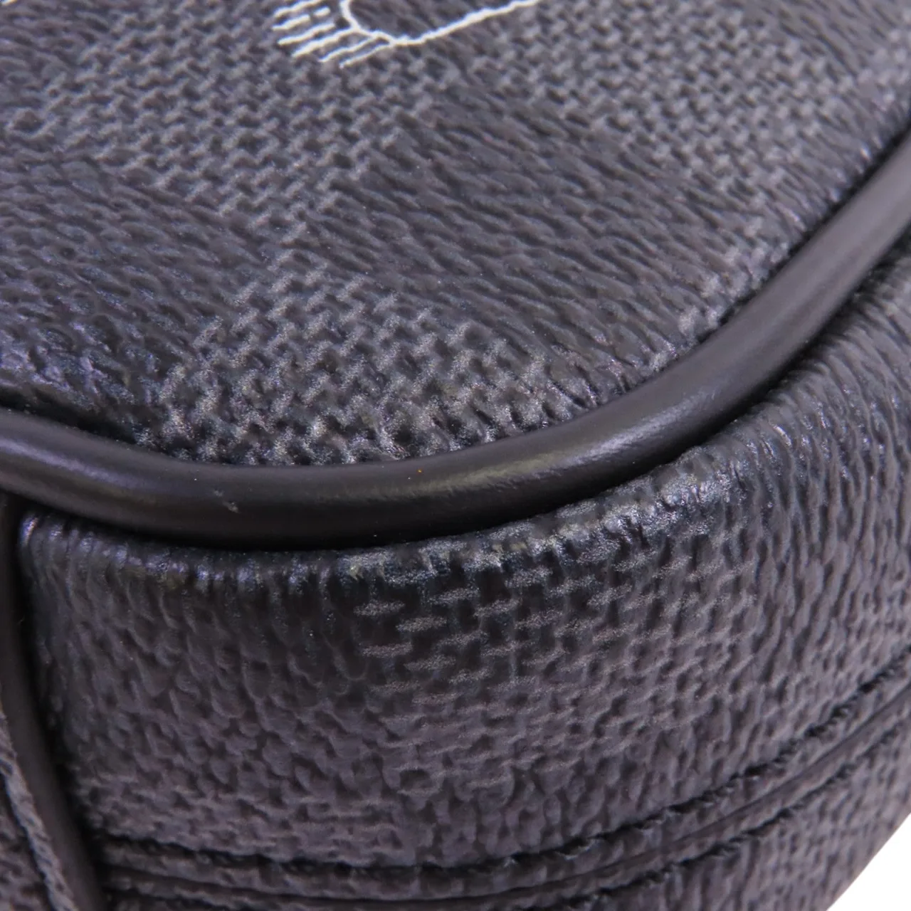 LOUIS VUITTON Danube Slim N40239 肩背包 塗層帆布 黑色 塗層帆布 中古品A - 縮圖 11