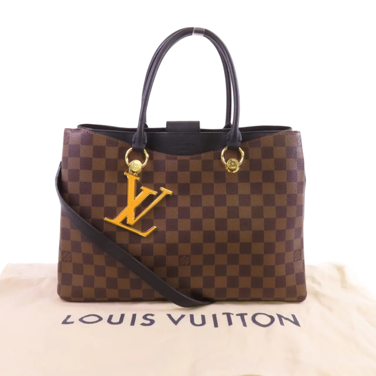 LOUIS VUITTON N40050 兩用包 塗層帆布 棕色 塗層帆布 中古品A - 縮圖 10