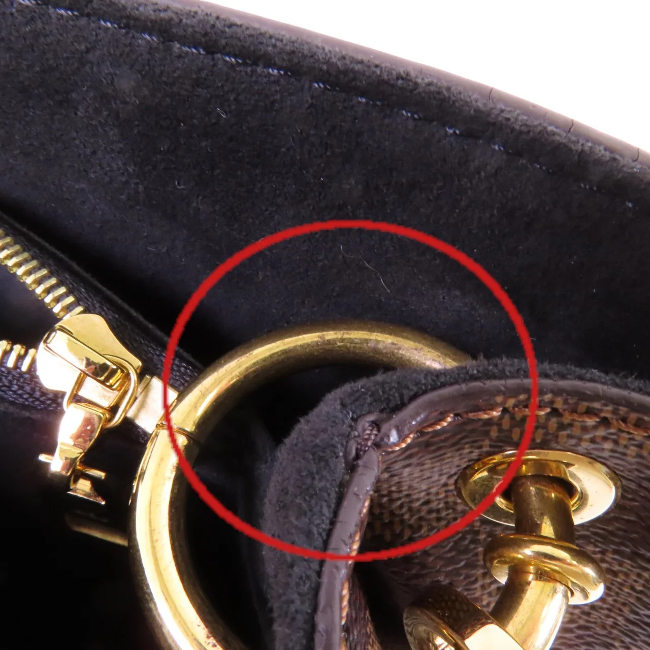 LOUIS VUITTON N40050 兩用包 塗層帆布 棕色 塗層帆布 中古品A - 縮圖 19