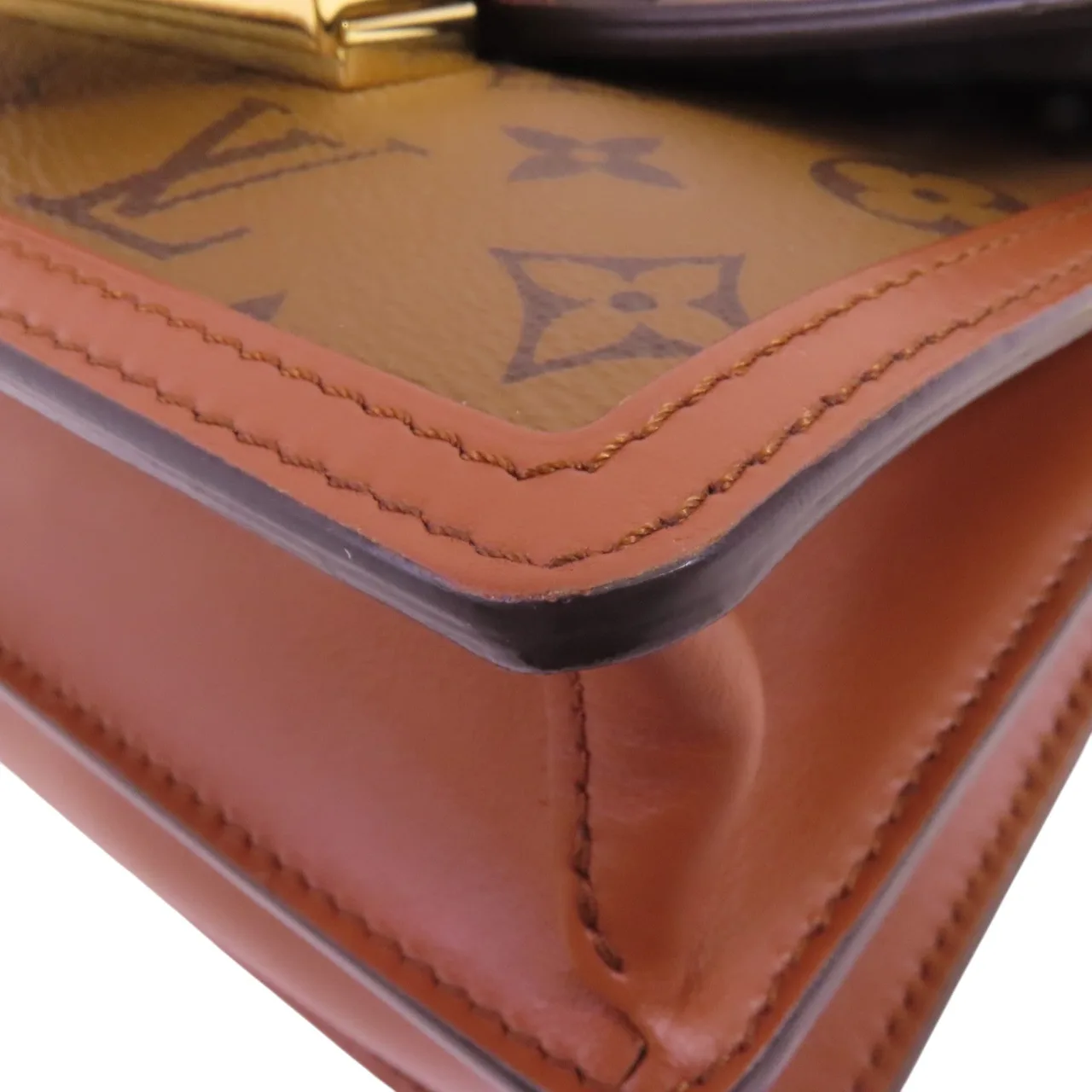 LOUIS VUITTON Mini Dauphine M45959 Shoulder Bag Coated Canvas 棕色 / Brown Coated Canvas Rank A - Thumbnail 12