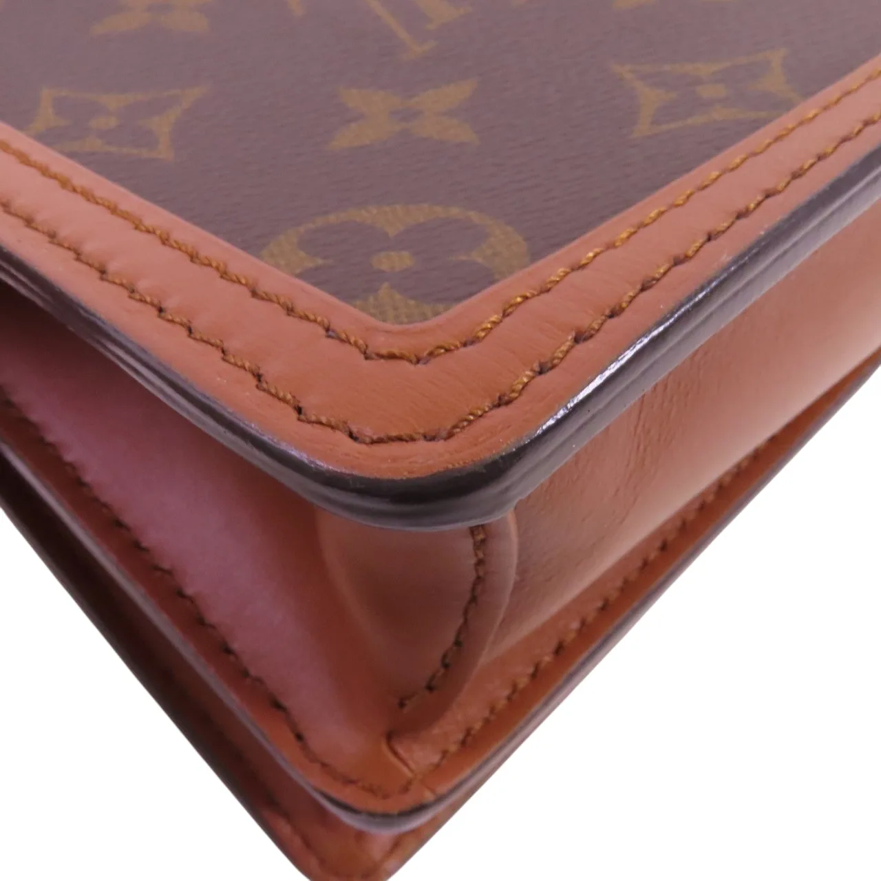 LOUIS VUITTON Mini Dauphine M45959 Shoulder Bag Coated Canvas 棕色 / Brown Coated Canvas Rank A - Thumbnail 13