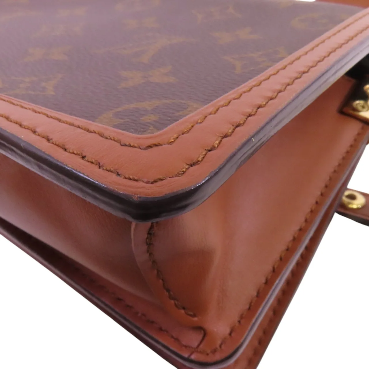 LOUIS VUITTON Mini Dauphine M45959 Shoulder Bag Coated Canvas 棕色 / Brown Coated Canvas Rank A - Thumbnail 14