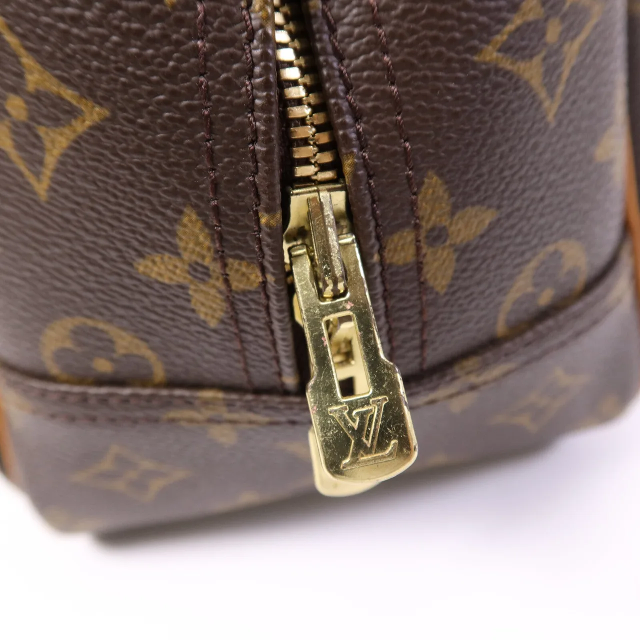 LOUIS VUITTON Deauville M47270 Handbag Coated Canvas 棕色 Coated Canvas Rank B - Thumbnail 8
