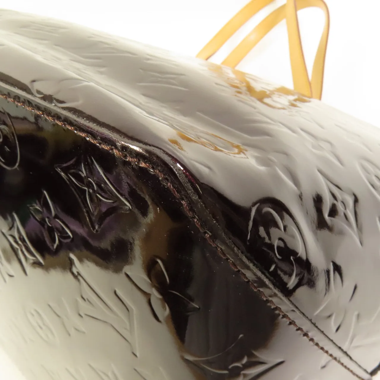 LOUIS VUITTON Bellevue M93589 肩背包 皮革 紫色 / Red 皮革 中古品A - 縮圖 13