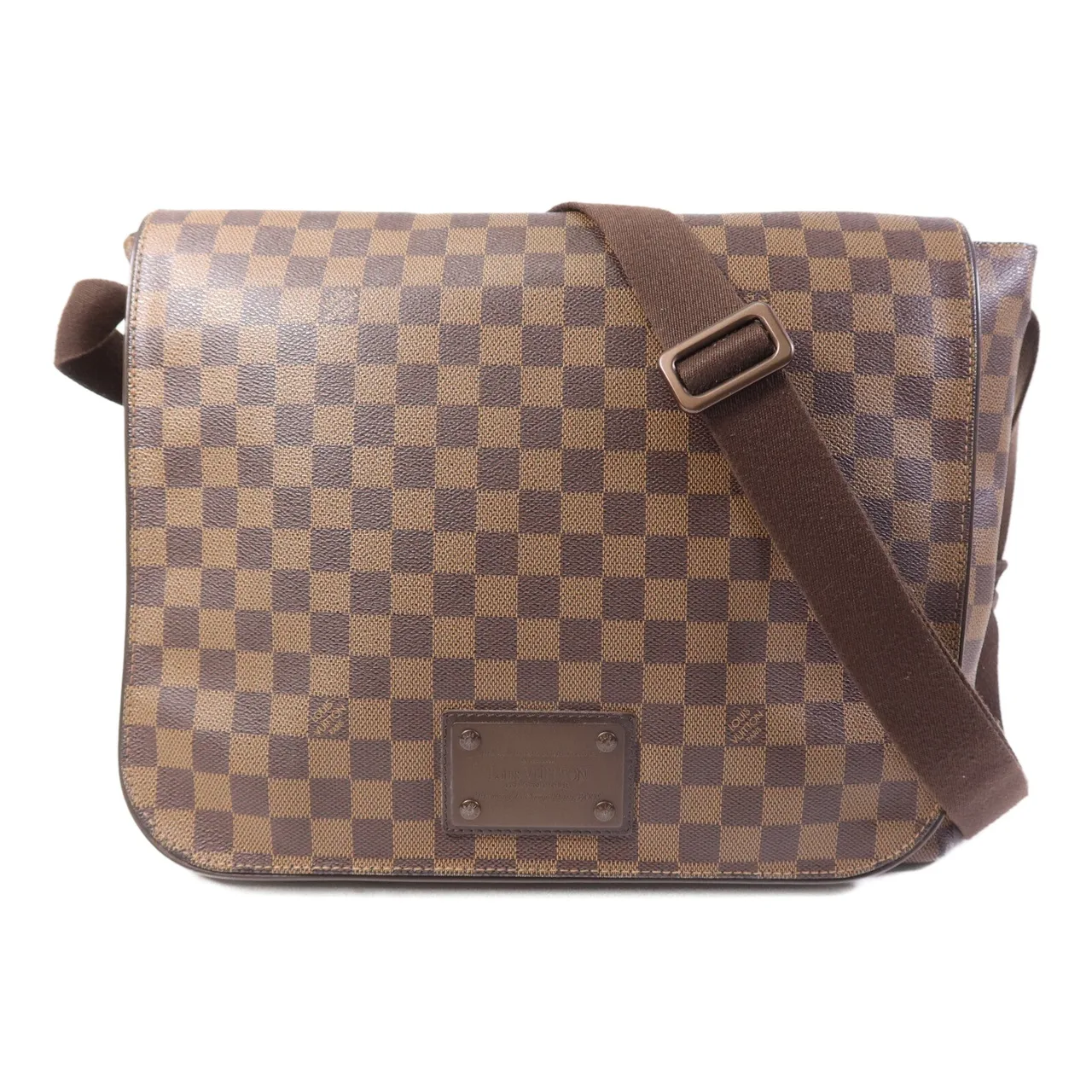 LOUIS VUITTON Brooklyn N51212 Shoulder Bag Coated Canvas 棕色