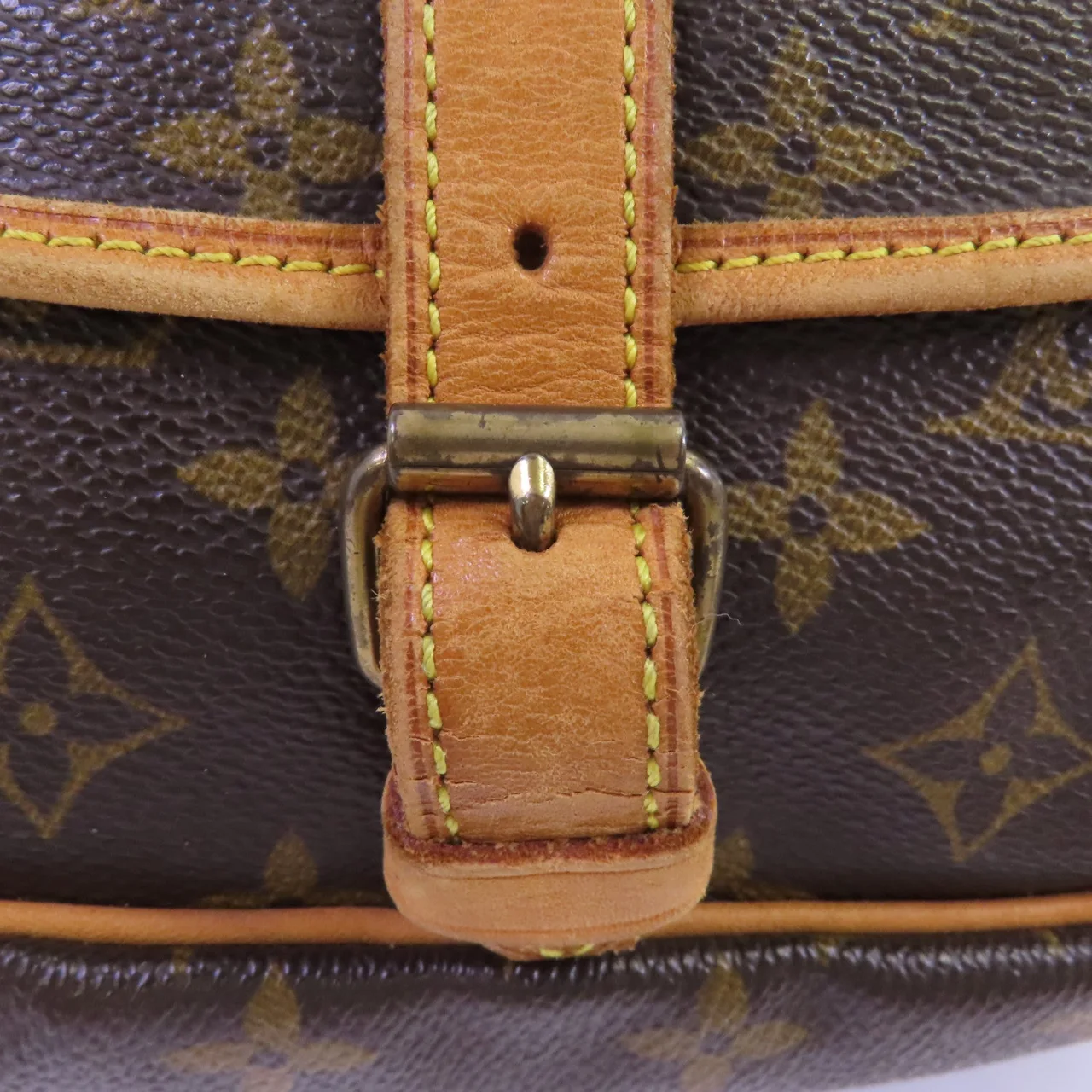 LOUIS VUITTON Saumur M42556 肩背包 塗層帆布 棕色 塗層帆布 中古品B - 縮圖 21