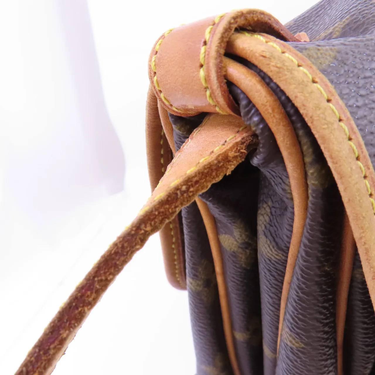 LOUIS VUITTON Saumur M42556 肩背包 塗層帆布 棕色 塗層帆布 中古品B - 縮圖 24