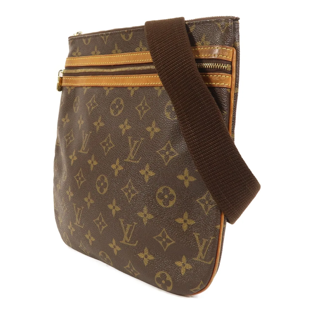 LOUIS VUITTON Pochette Bosphore M40044 肩背包 塗層帆布 棕色 / Brown 塗層帆布 中古品B - 縮圖 3