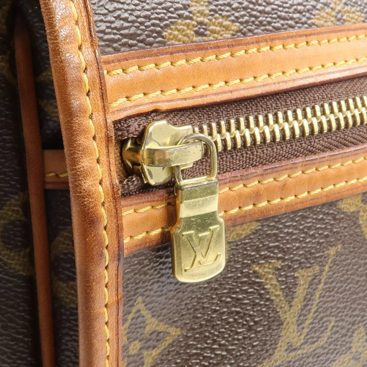 LOUIS VUITTON M40105 肩背包 塗層帆布 棕色 / Brown 塗層帆布 中古品C - 縮圖 14