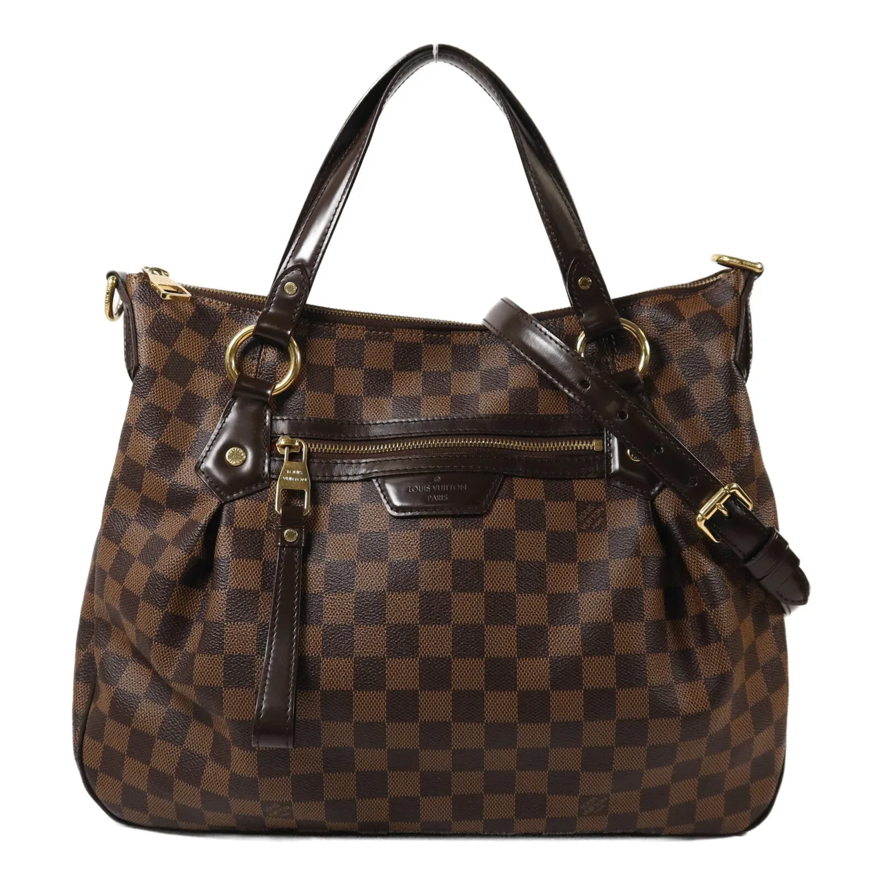 LOUIS VUITTON Evora N41131 兩用包 塗層帆布 棕色