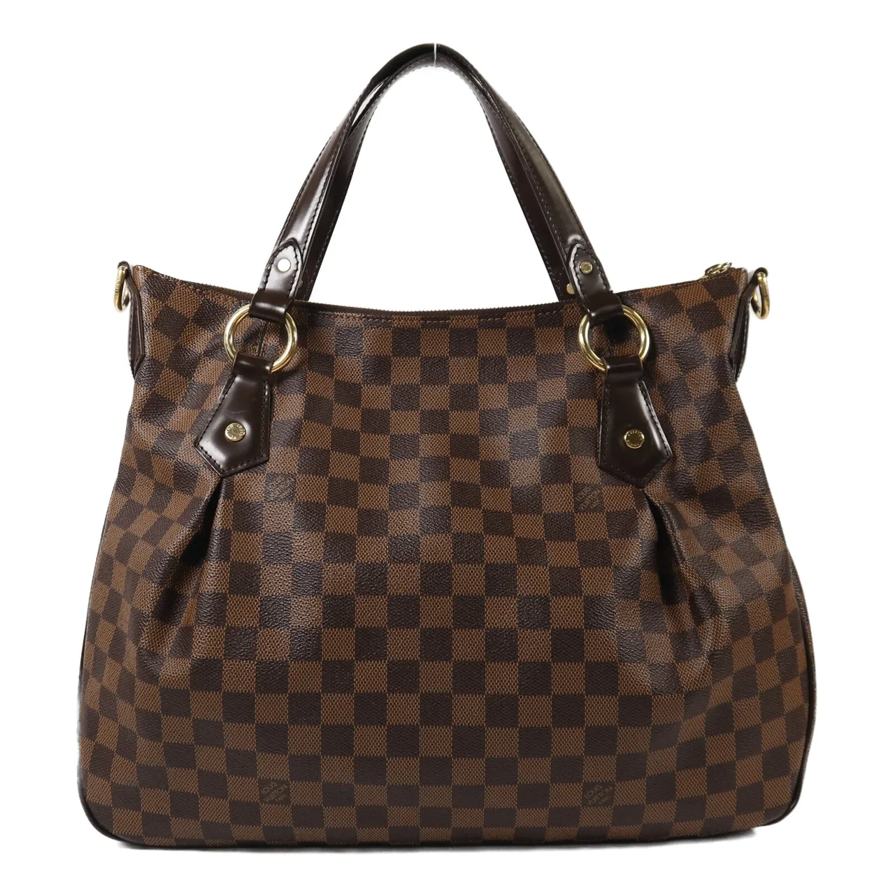 LOUIS VUITTON Evora N41131 2-Way Bag Coated Canvas 棕色 Coated Canvas Rank B - Thumbnail 2