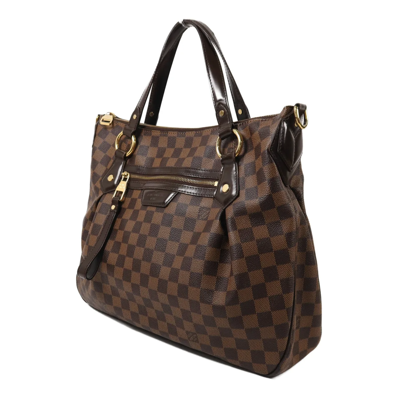 LOUIS VUITTON Evora N41131 2-Way Bag Coated Canvas 棕色 Coated Canvas Rank B - Thumbnail 3