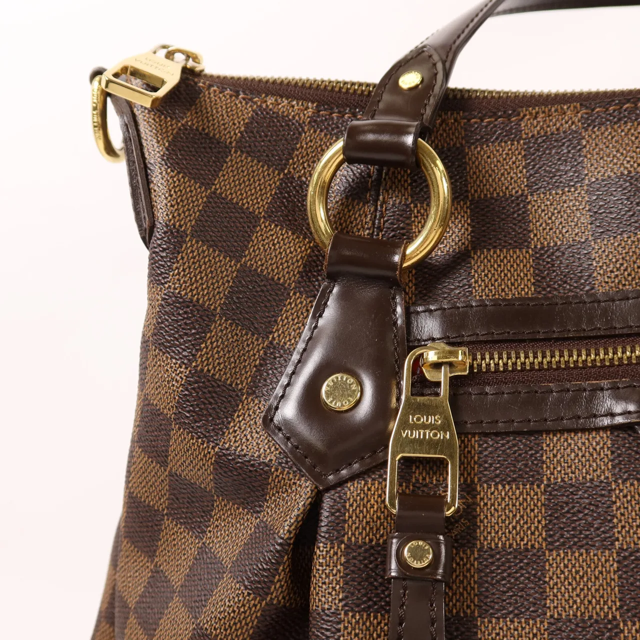 LOUIS VUITTON Evora N41131 2-Way Bag Coated Canvas 棕色 Coated Canvas Rank B - Thumbnail 15