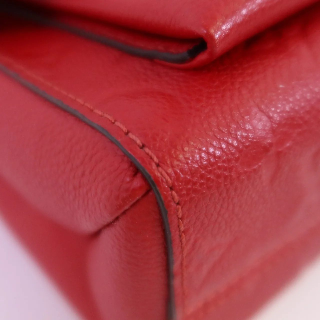 LOUIS VUITTON Vavin M43936 肩背包 牛皮 紅色 牛皮 中古品A - 縮圖 6