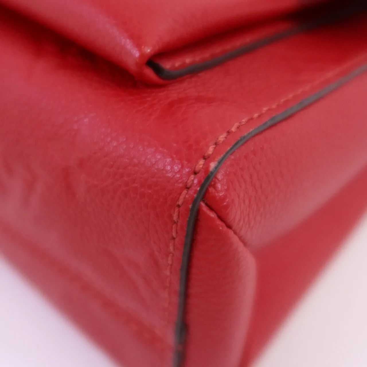 LOUIS VUITTON Vavin M43936 肩背包 牛皮 紅色 牛皮 中古品A - 縮圖 7