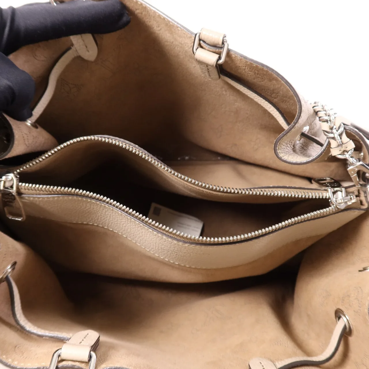 LOUIS VUITTON Bella M59201 2-Way Bag Calfskin 灰色 / Calet Grey Calfskin Rank B - Thumbnail 5