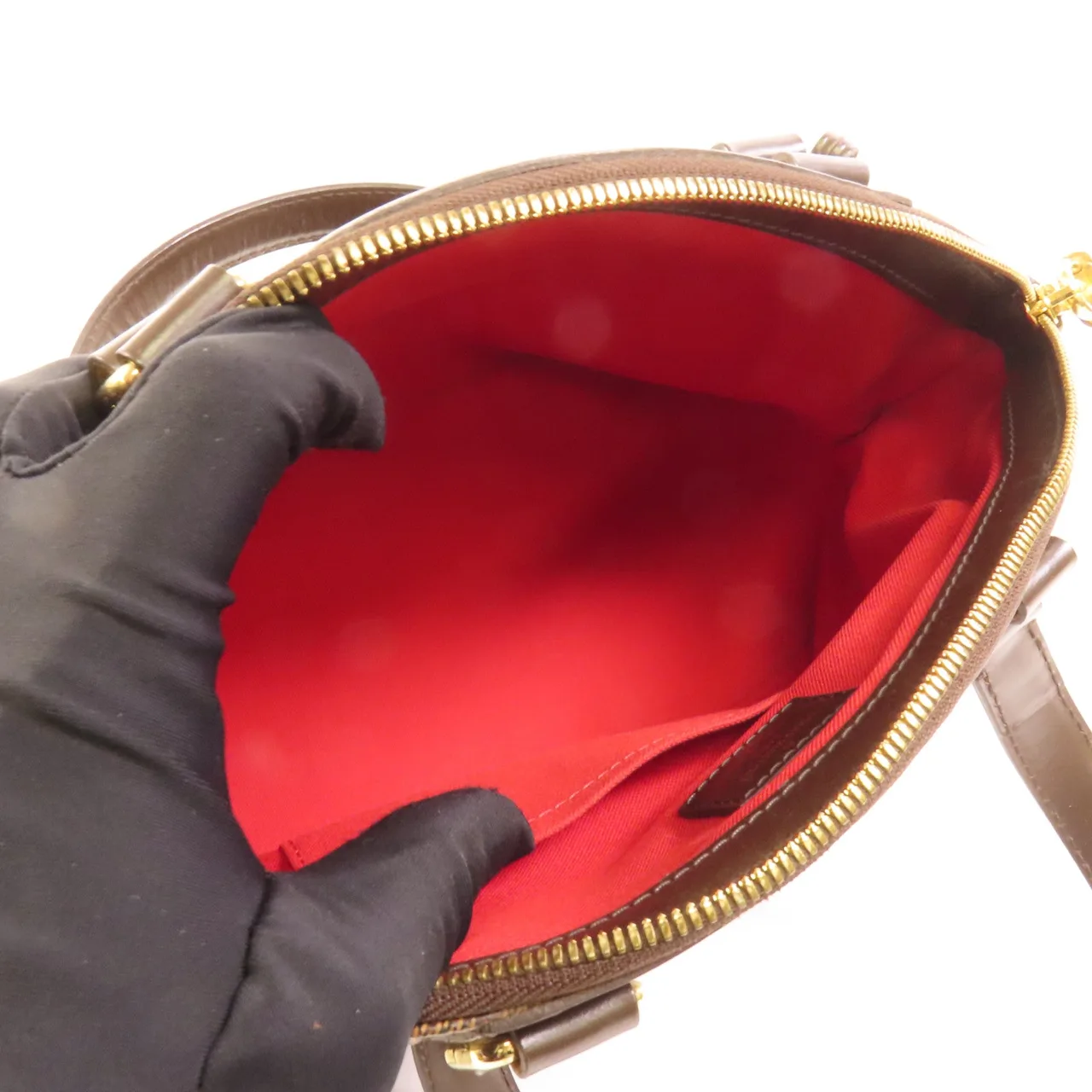 LOUIS VUITTON Verona N41117 Handbag Coated Canvas 棕色 / Brown Coated Canvas Rank B - Thumbnail 5