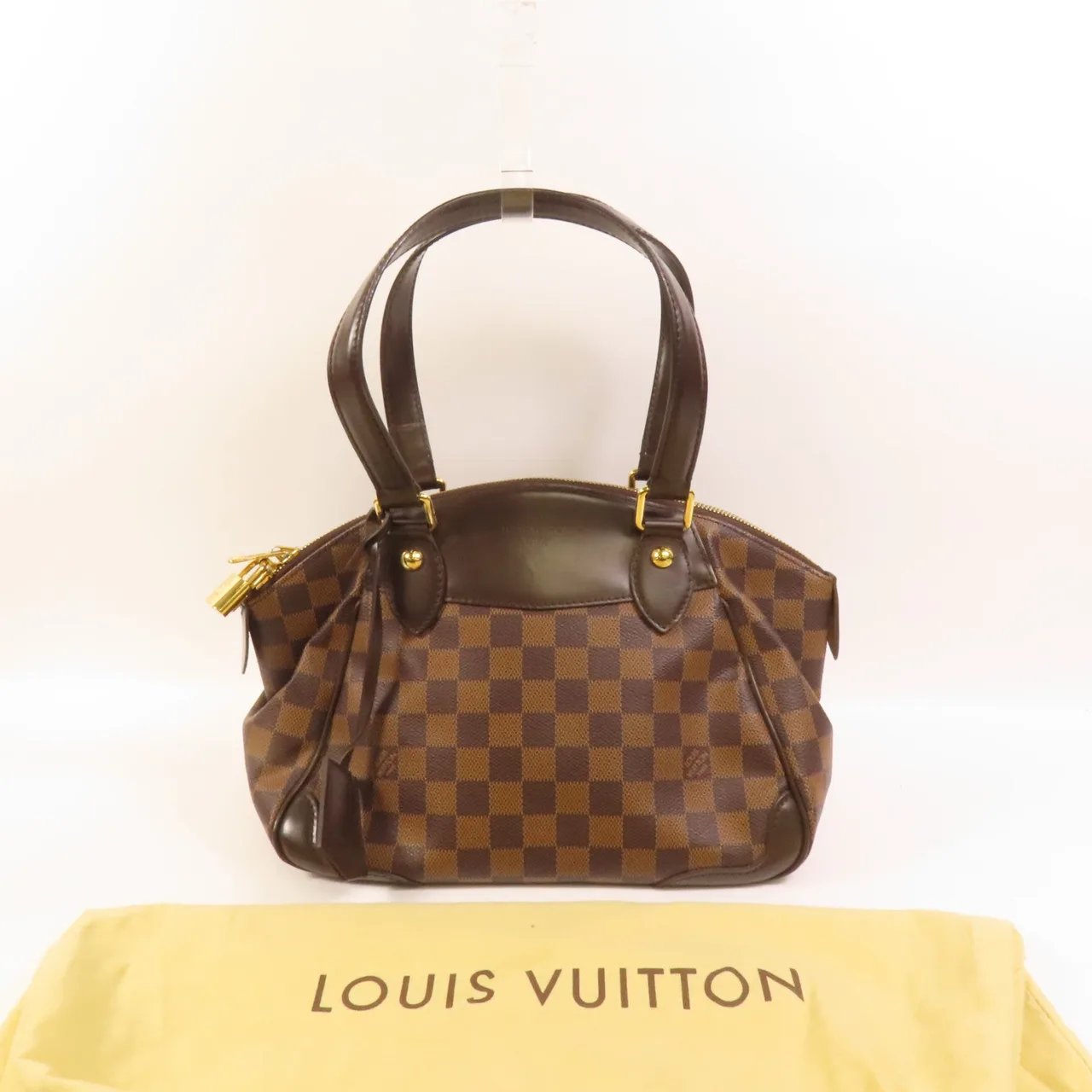 LOUIS VUITTON Verona N41117 Handbag Coated Canvas 棕色 / Brown Coated Canvas Rank B - Thumbnail 12