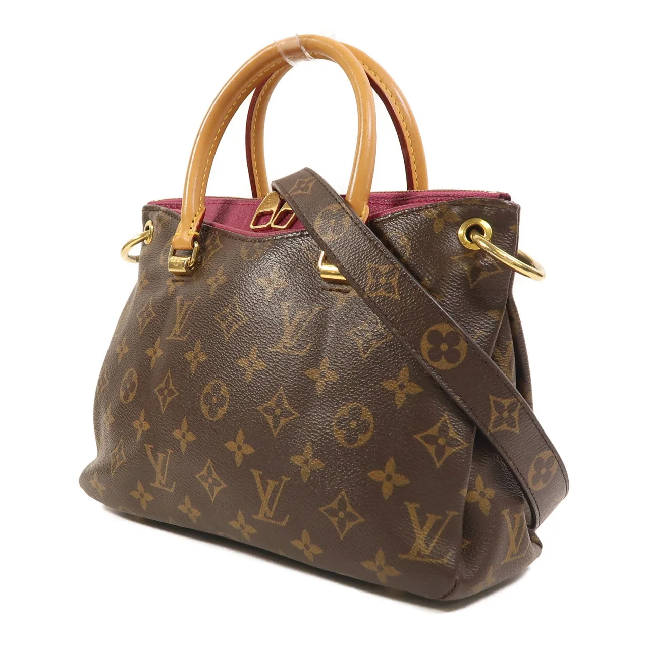 LOUIS VUITTON Pallas M41634 2-Way Bag Coated Canvas 棕色 / Brown/Purple Coated Canvas Rank B - Thumbnail 3