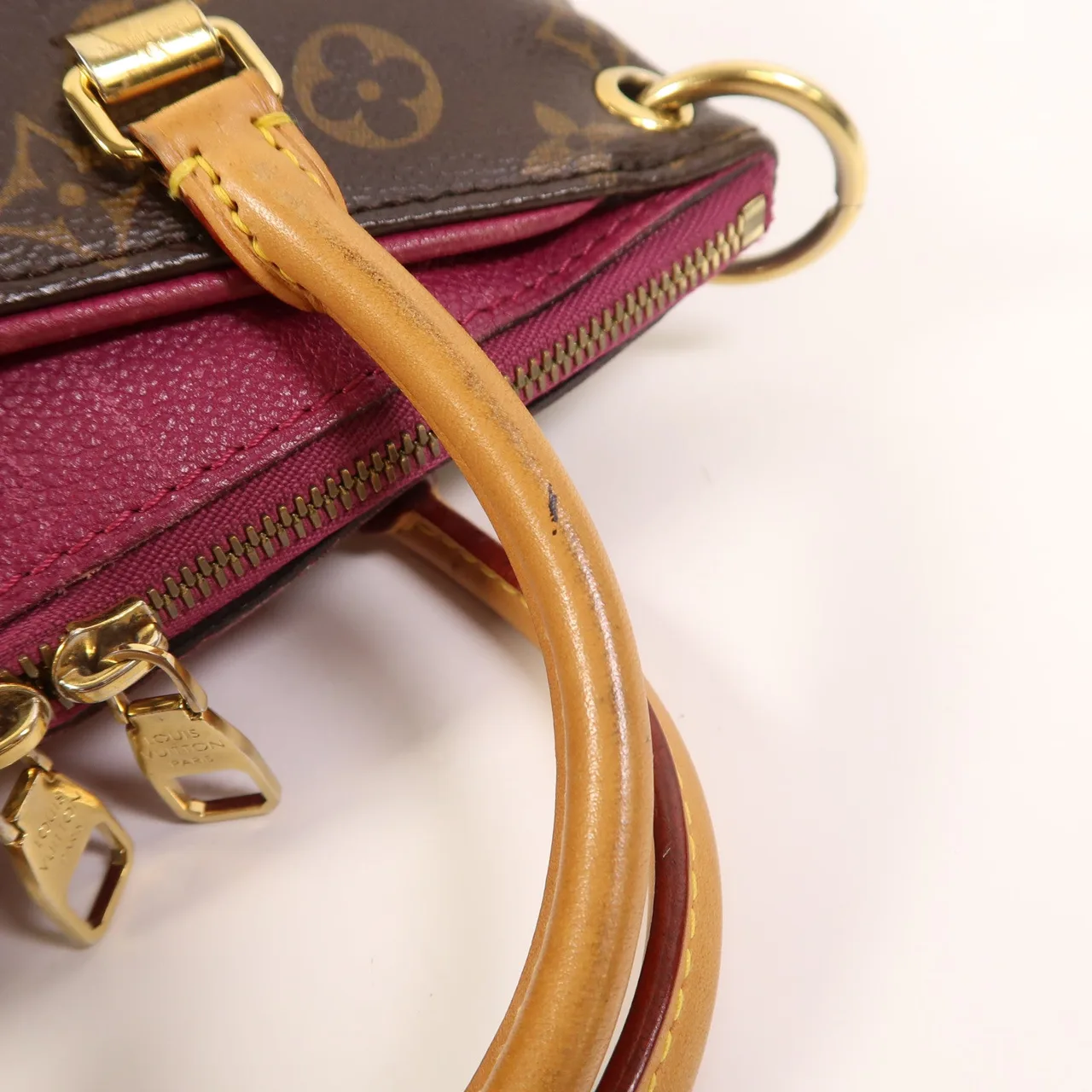 LOUIS VUITTON Pallas M41634 2-Way Bag Coated Canvas 棕色 / Brown/Purple Coated Canvas Rank B - Thumbnail 15