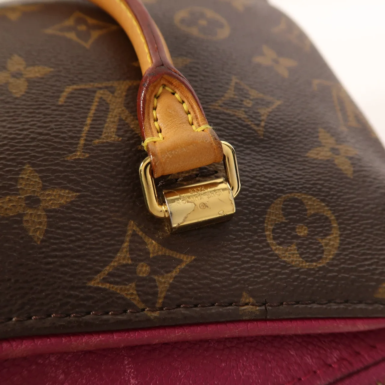 LOUIS VUITTON Pallas M41634 2-Way Bag Coated Canvas 棕色 / Brown/Purple Coated Canvas Rank B - Thumbnail 18