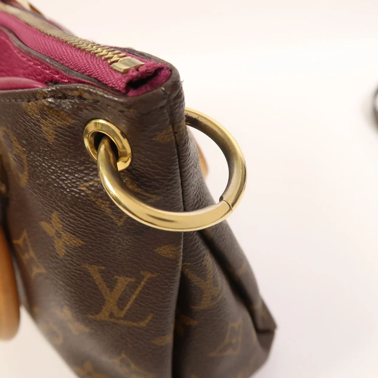 LOUIS VUITTON Pallas M41634 2-Way Bag Coated Canvas 棕色 / Brown/Purple Coated Canvas Rank B - Thumbnail 22