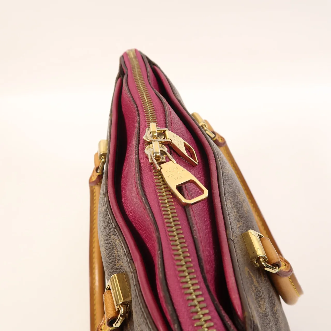 LOUIS VUITTON Pallas M41634 2-Way Bag Coated Canvas 棕色 / Brown/Purple Coated Canvas Rank B - Thumbnail 23