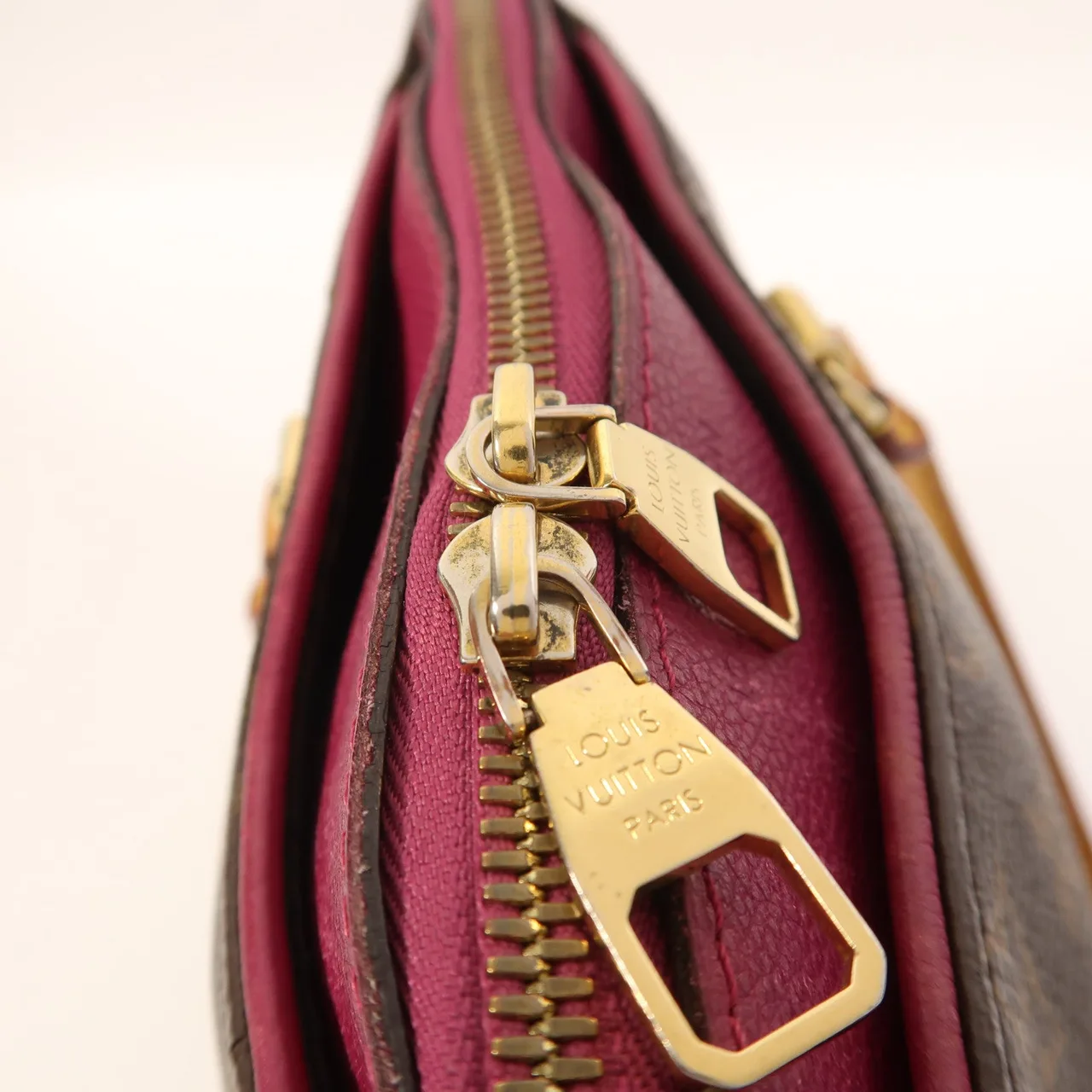 LOUIS VUITTON Pallas M41634 2-Way Bag Coated Canvas 棕色 / Brown/Purple Coated Canvas Rank B - Thumbnail 24