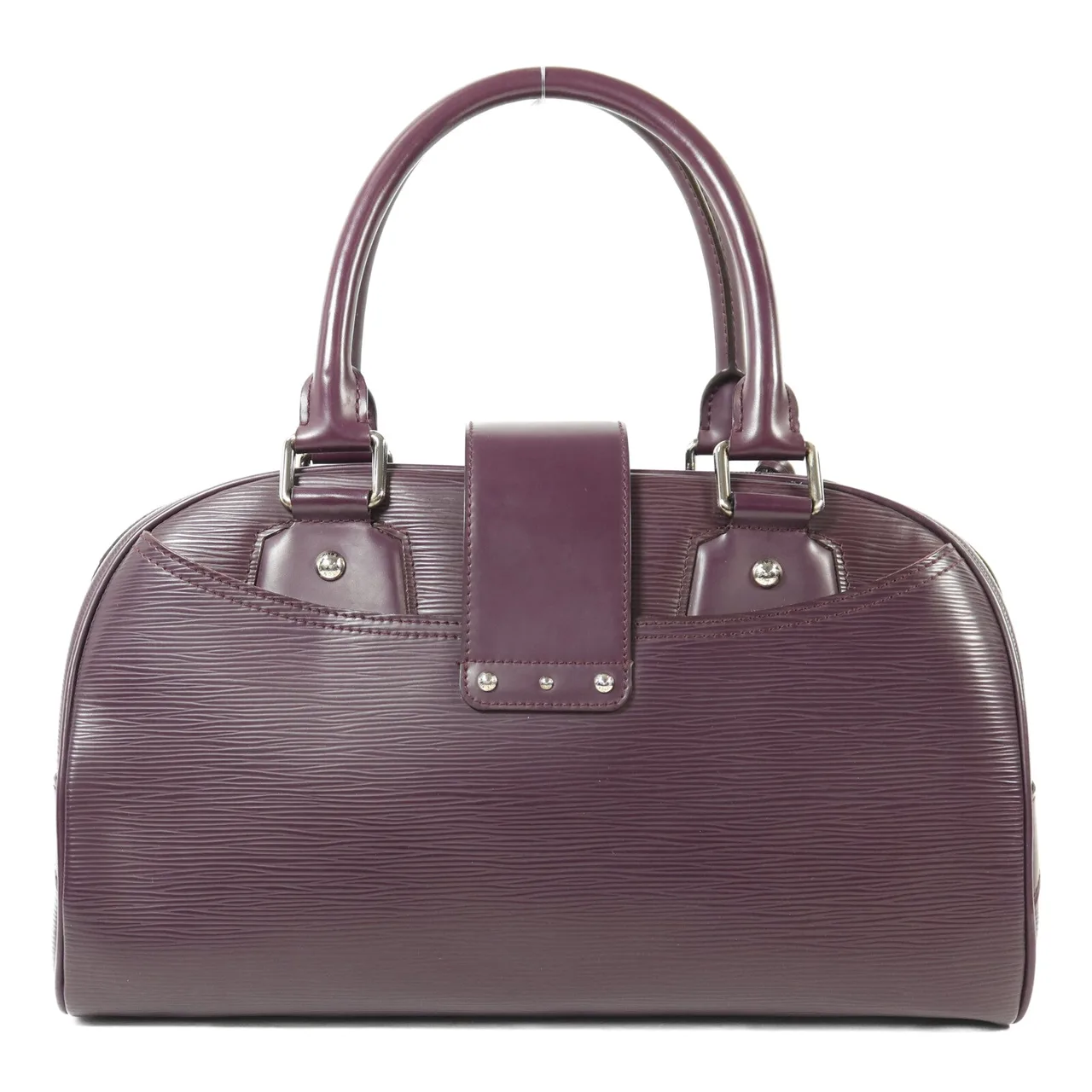 LOUIS VUITTON Montaigne M5931K 手提包 牛皮 紫色 牛皮 中古品B - 縮圖 2