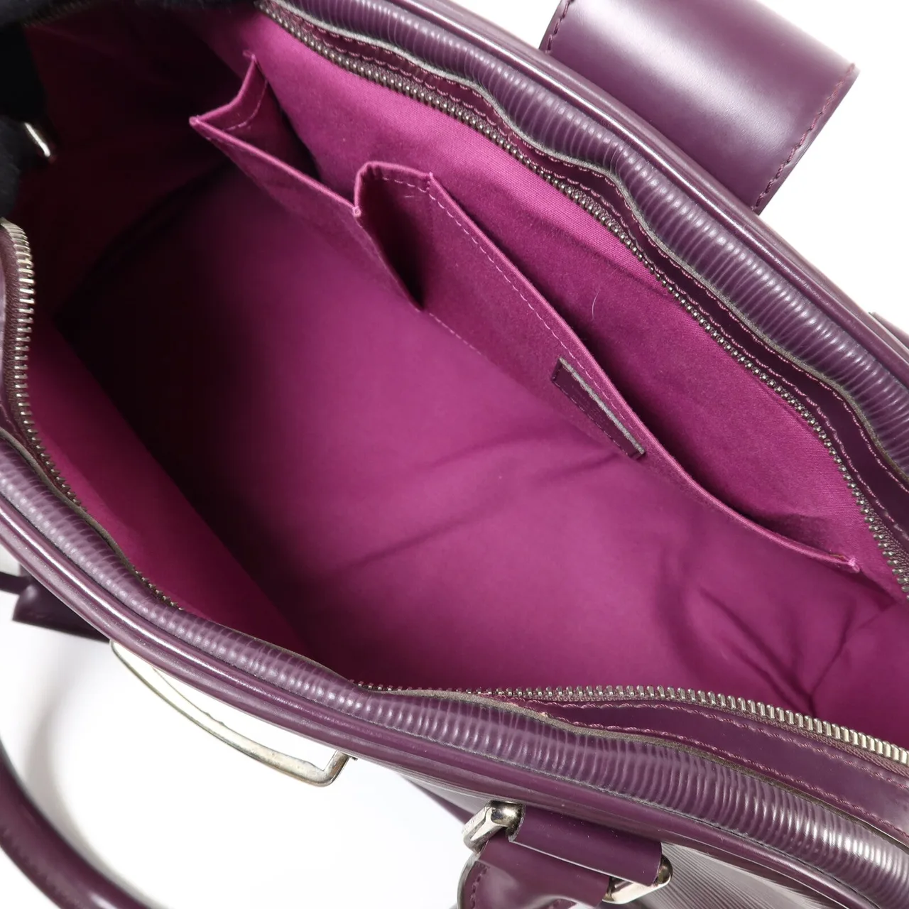 LOUIS VUITTON Montaigne M5931K 手提包 牛皮 紫色 牛皮 中古品B - 縮圖 5