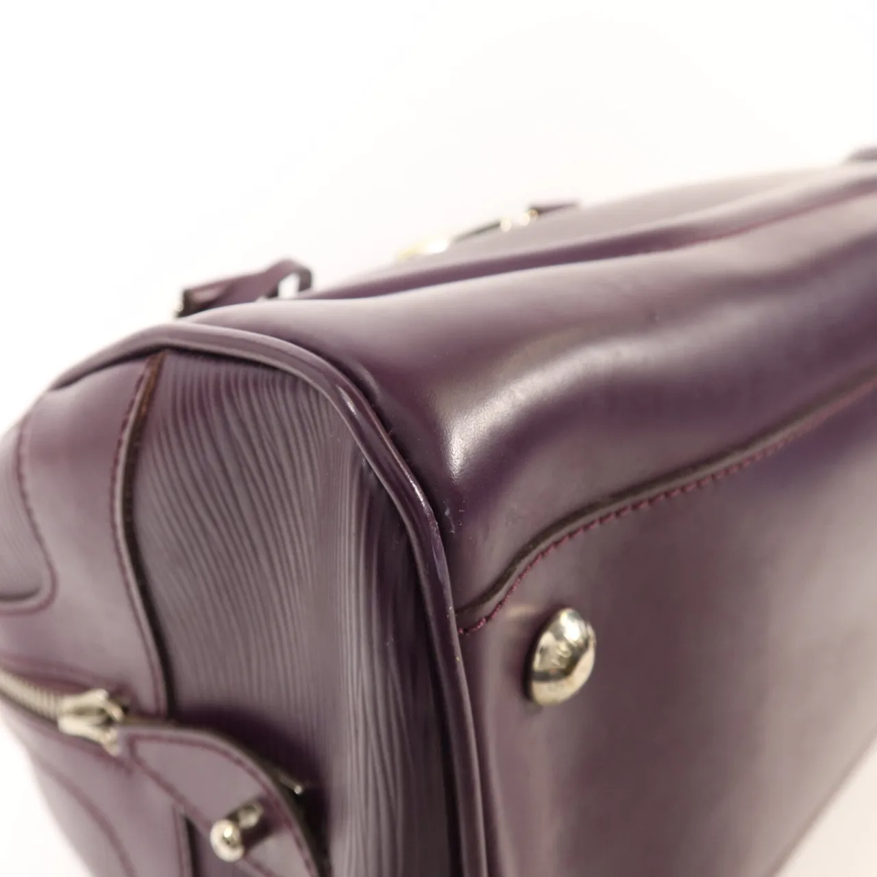 LOUIS VUITTON Montaigne M5931K 手提包 牛皮 紫色 牛皮 中古品B - 縮圖 11