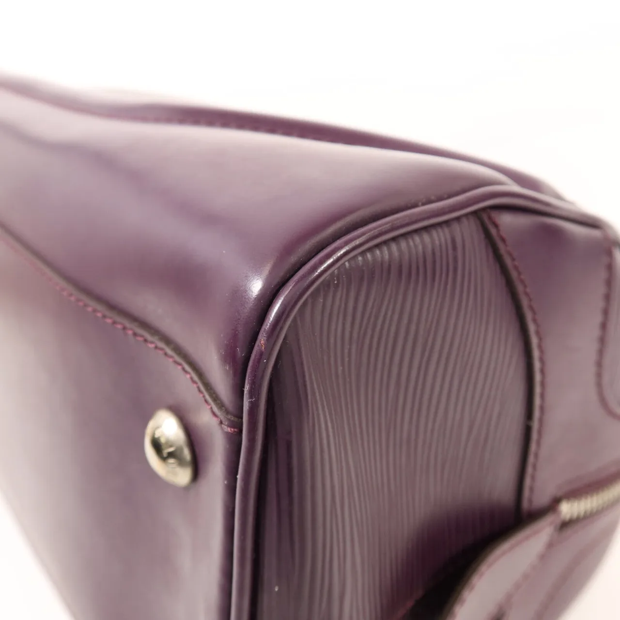 LOUIS VUITTON Montaigne M5931K 手提包 牛皮 紫色 牛皮 中古品B - 縮圖 12