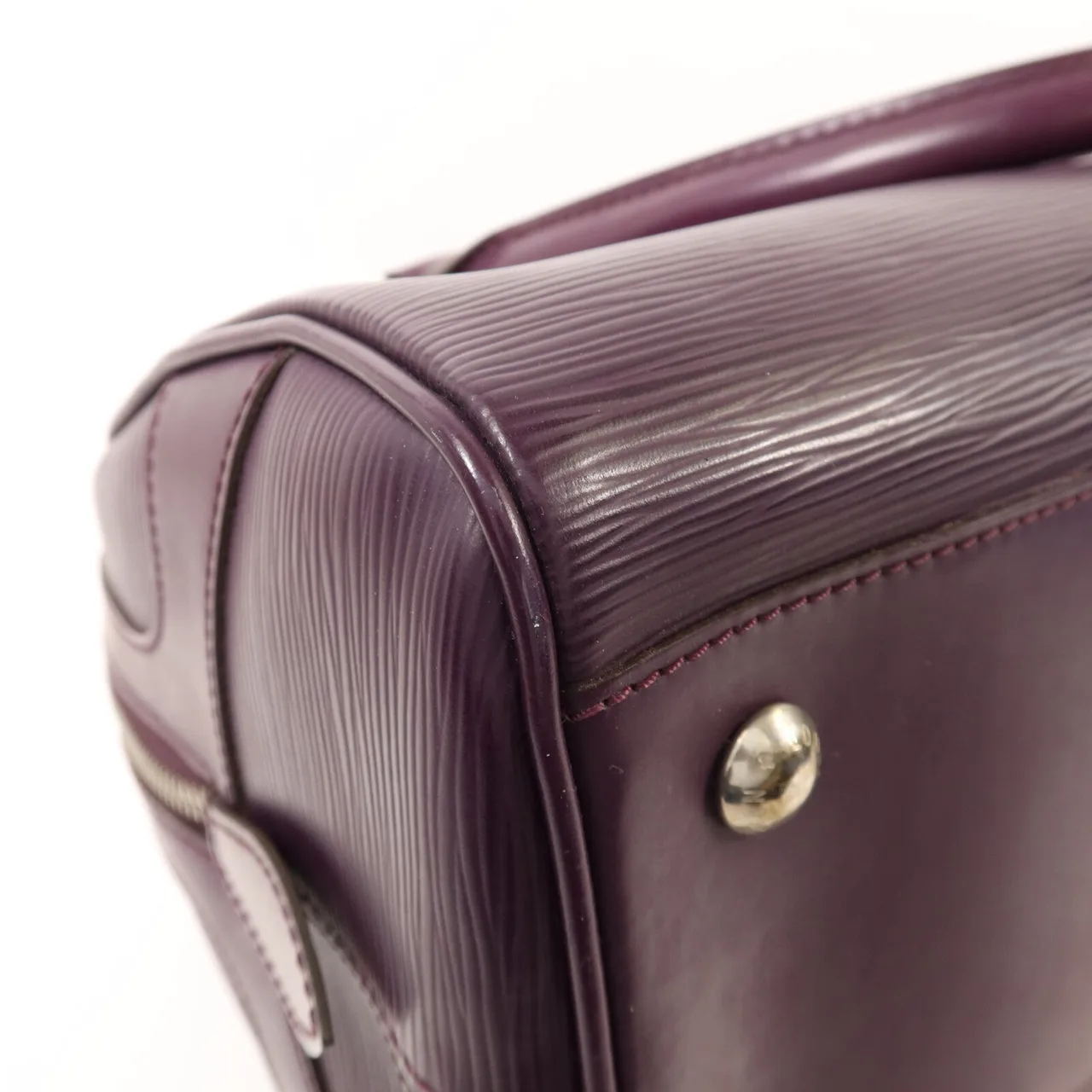 LOUIS VUITTON Montaigne M5931K 手提包 牛皮 紫色 牛皮 中古品B - 縮圖 13