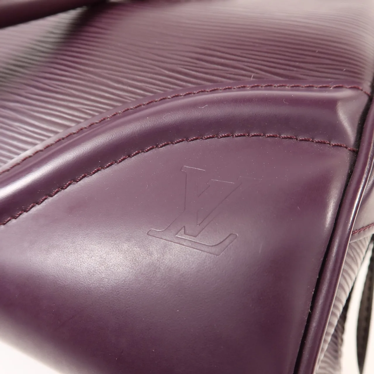 LOUIS VUITTON Montaigne M5931K 手提包 牛皮 紫色 牛皮 中古品B - 縮圖 15