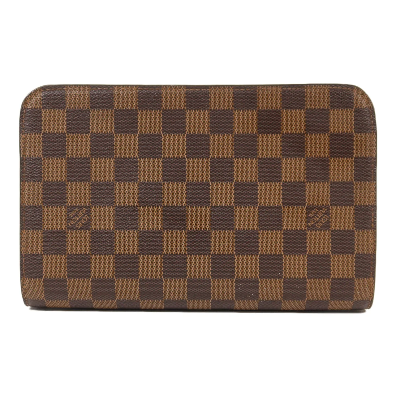 LOUIS VUITTON N51993 Clutch Coated Canvas 棕色 Coated Canvas Rank B - Thumbnail 2