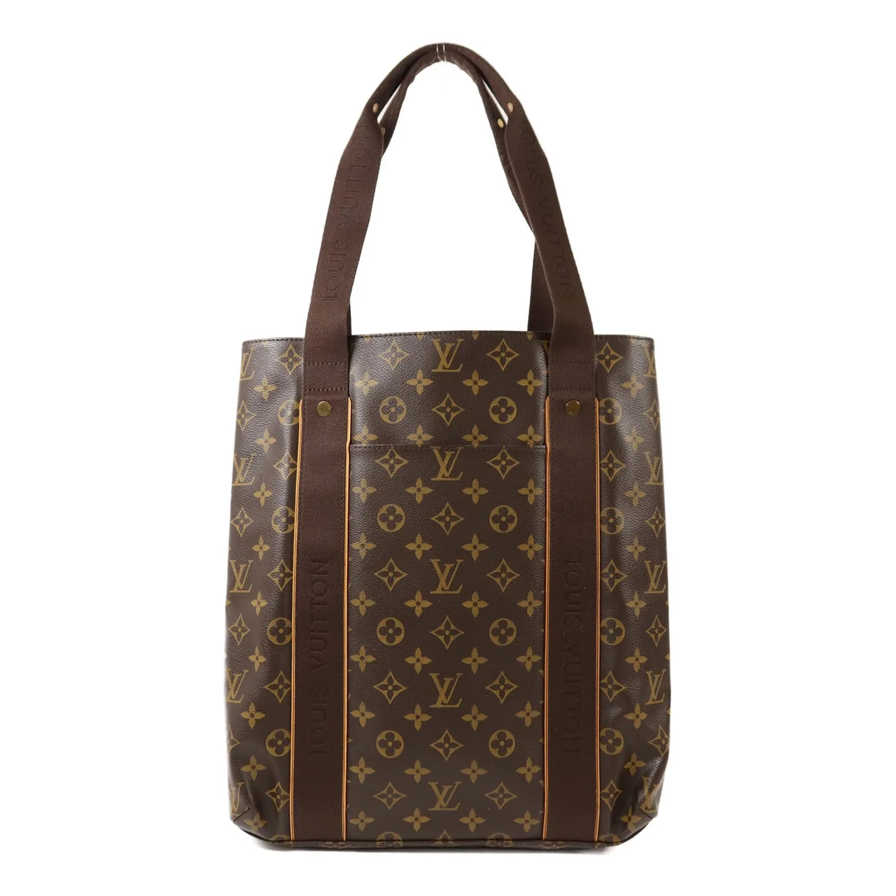 LOUIS VUITTON Cabas Beaubourg M53013 托特包 塗層帆布 棕色